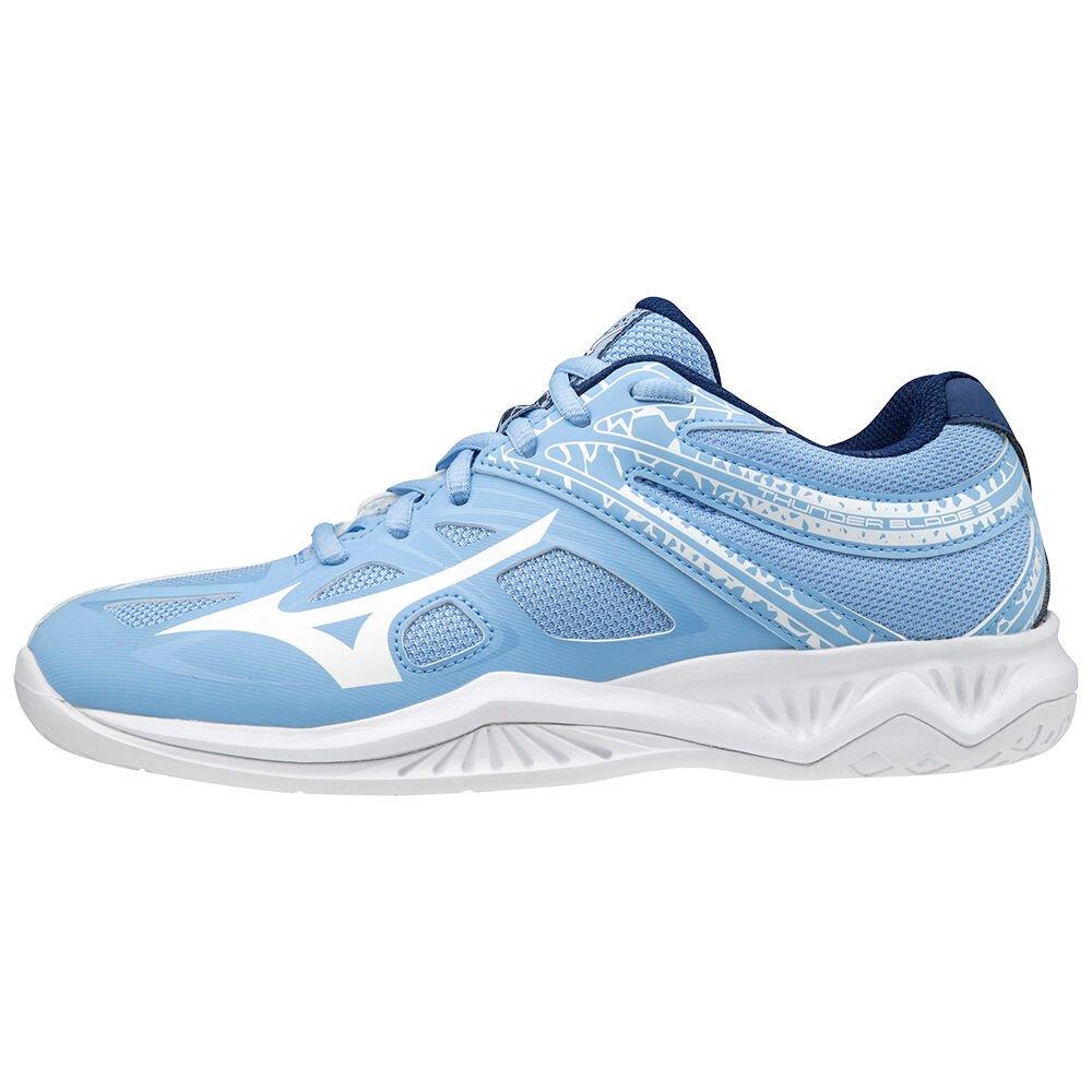 Men's Mizuno Volleyball Shoes Blue/white Thunder Blade 2 Shoes - V1GC197029